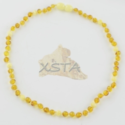 Teething necklace for babies Matt Cognac